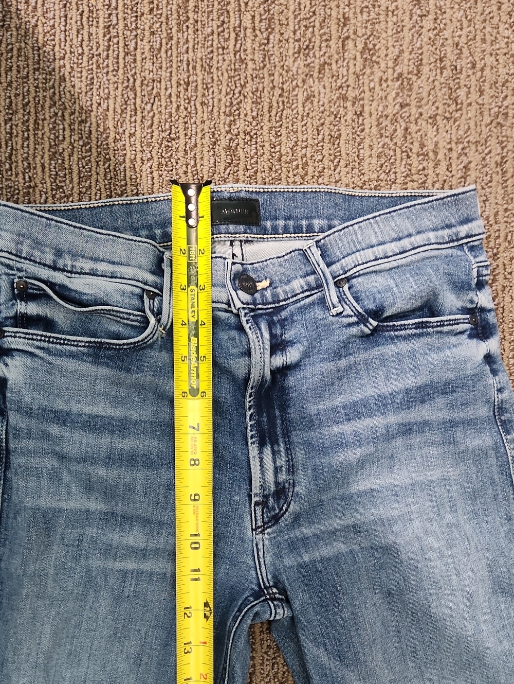 Mother The Midrise Dazzler Ankle Jeans in We The Animals Size 31 - Picture 11 of 16